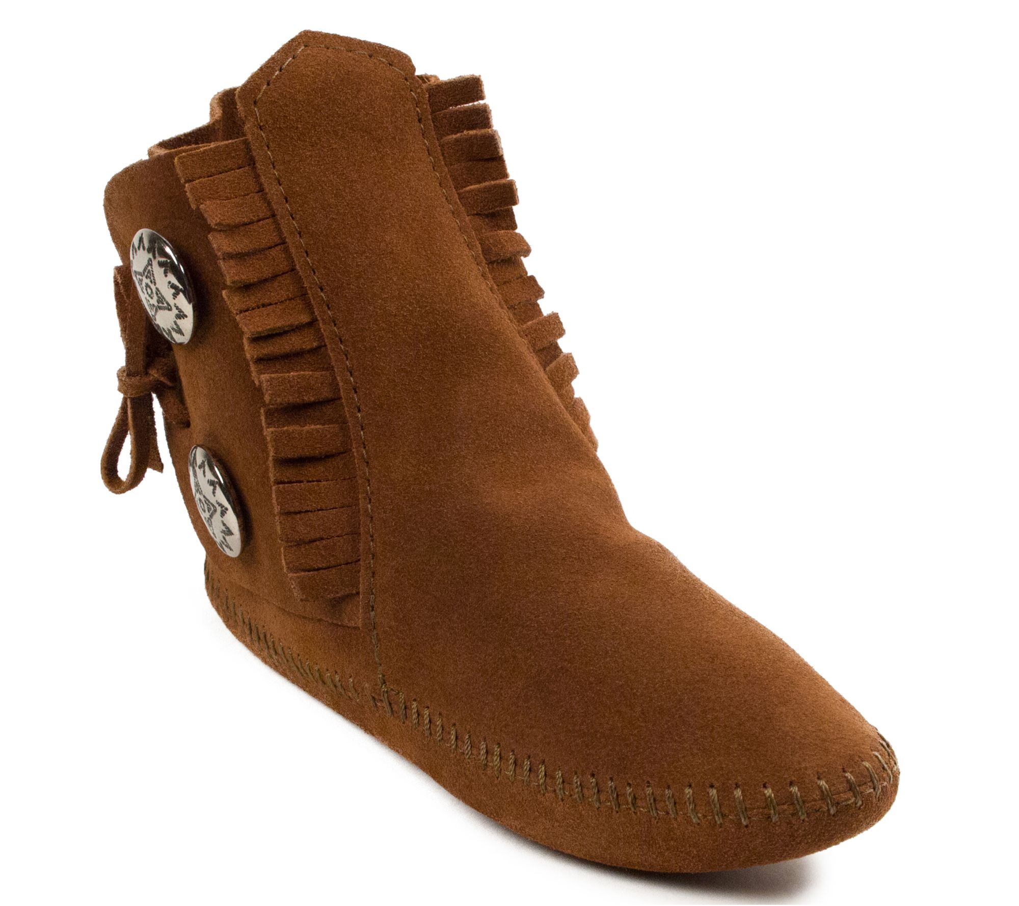 Minnetonka Womens Two-Button Softsole Boots - A320317