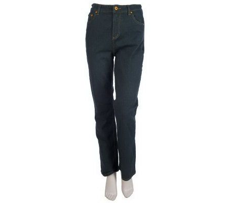 Denim & Co. Regular Classic Waist 5-Pocket Boot Cut Jeans - A96517