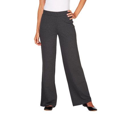 Liz Claiborne New York Hepburn Wide Leg Ponte Trousers - A226518