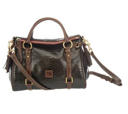 Dooney & Bourke Pearly Python Embossed Leather Small Satchel - A229518