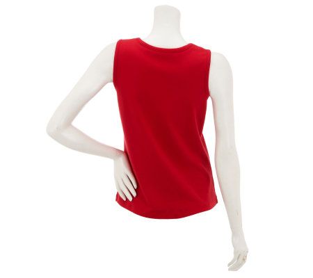 Isaac Mizrahi Live! Essentials Scoop Neck Knit Tank