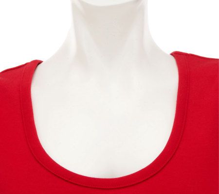 Isaac Mizrahi Live! Essentials Scoop Neck Knit Tank