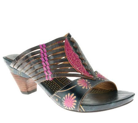 Spring Step Style Minka Leather Slide Sandals - A323318