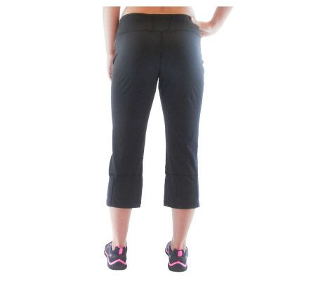 Ryka Womens Fitness Flare Back Crop Pants