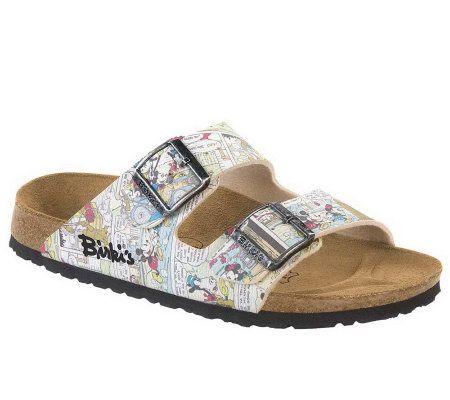 Birkis Santiago Disney Comic Pattern Two StrapClogs - A327018
