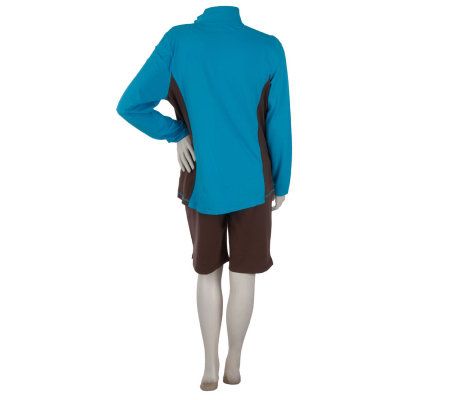 Sport Savvy Colorblock Jacket, Tank, and Shorts Set