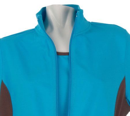 Sport Savvy Colorblock Jacket, Tank, and Shorts Set