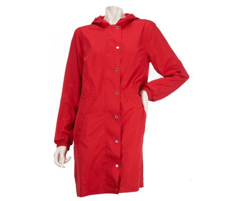 Liz Claiborne New York Anorak Jacket with Removable Hood - A220819