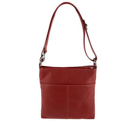 Tignanello Pebble Leather Convertible Shoulder Bag