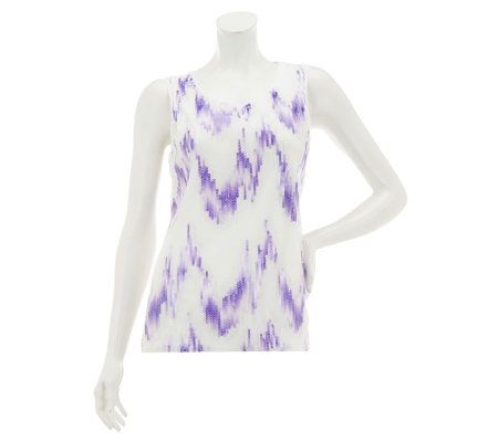 Attitudes by Renee Dip Dye Cardigan with Sequin Tank