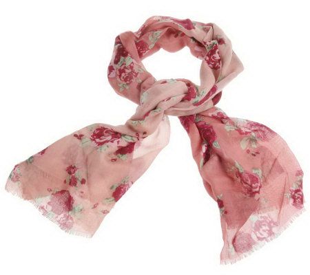 Jessica Simpson Winter Garden Print 79 x 38 Wrap - A94819