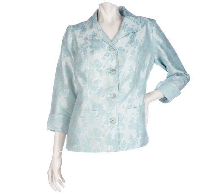 Linea by Louis DellOlio Floral Jacquard Jacket - A198820