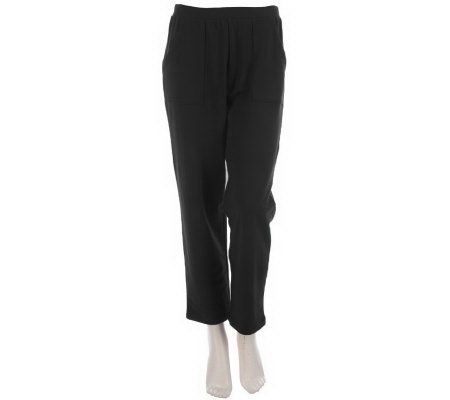 Sport Savvy Essentials Stretch French Terry Petite Ankle Pants - A213220