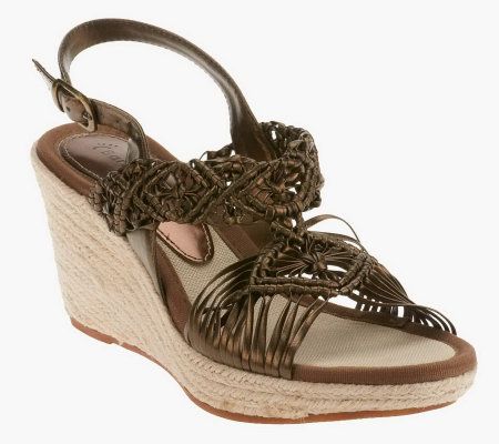 BareTraps Tiffany Wedge Sandals with Adjustable Strap - A223120