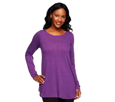Attitudes by Renee Scoopneck Tunic with Seam Detail - A227120