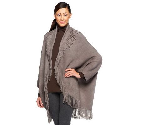 Layers by Lizden Marvelush Shrug with Fringe Detail - A227720