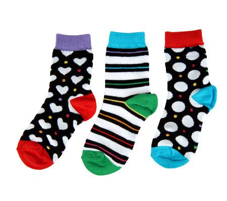 little missmatched 12 Sock Stars & Dots Crew Assortment