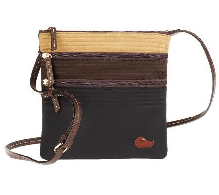 Dooney & Bourke Multi Color Nylon N/S Triple Zip Crossbody - A229320