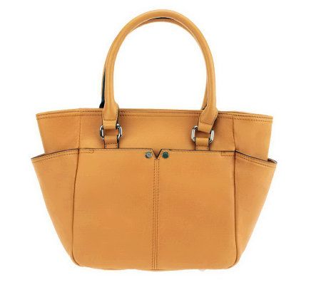 Tignanello Glove Leather French Tote with Back Pocket - A231020