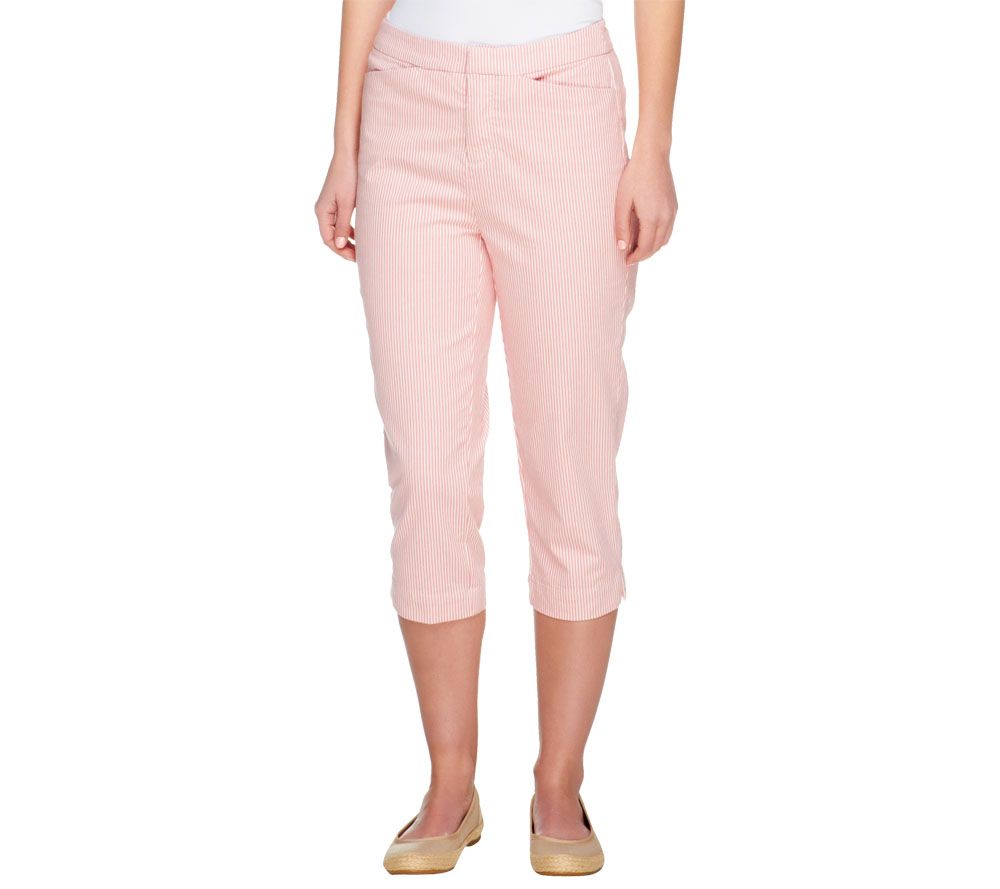 Liz Claiborne New York Regular Jackie Striped Capris - A252120