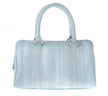 Lee Sands Eelskin Double Handle Satchel Bag - A323920