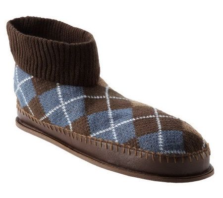 Muk Luks Mens Sheldon Retro Ankle Slippers - A324020