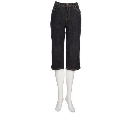 Denim & Co. Regular Modern Waist Stretch Denim Capris - A76720
