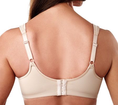 Breezies Set of 2 Seamless Applique Inset Microfiber Bras