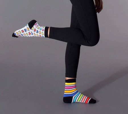 little missmatched CrazyCoordinate Stripes & Dots Crew Socks