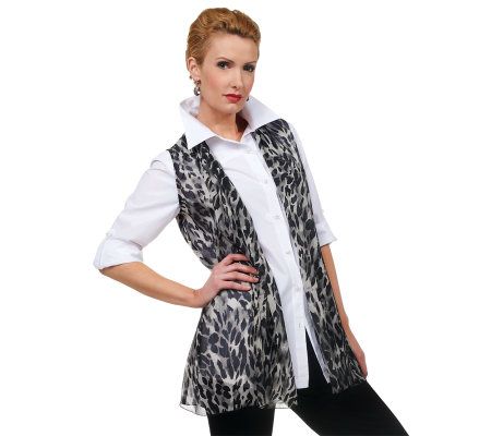 Joan Rivers Soft and Feminine Chiffon Vest - A223321