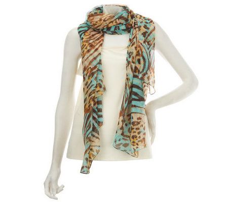 Wendy Williams Mixed Jungle Wrap Scarf - A225821