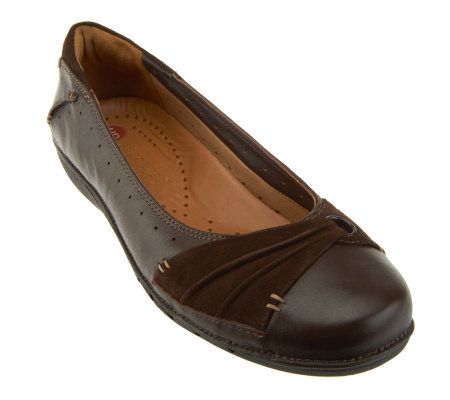 Clarks Unstructured Un.Signal Leather Slip-on Shoes - A226121