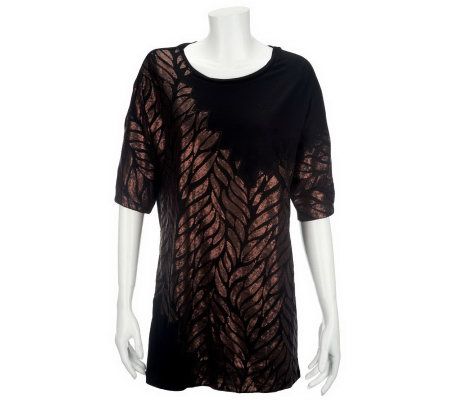 KZ by Karen Zambos Falling Leaves Sequin Tunic - A226721