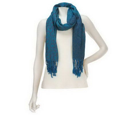 Collection 18 Patchwork Animal 28 x 68 Scarf w/Fringe - A227321