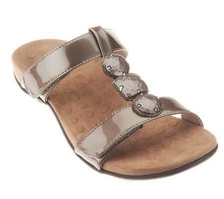 Orthaheel Albany Orthotic Slide Sandals w/ Adj. Straps