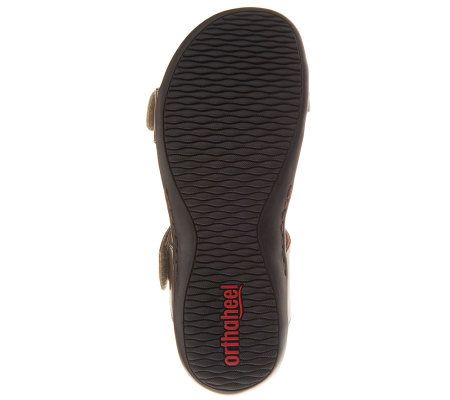 Orthaheel Albany Orthotic Slide Sandals w/ Adj. Straps