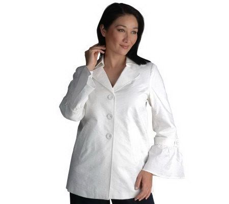 George Simonton Stretch Jacquard Bell Sleeve Jacket - A78421