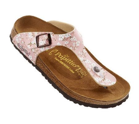 Papillio Gizeh Floral Print Adj. Strap Thong Sandals - A222622