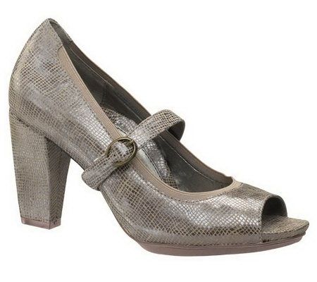 Aetrex Essence Tara Mary Jane Peep Toe Pumps - A229222