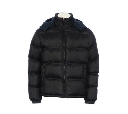 Chaps Mens Hooded Puffy Ski Jacket - A321922