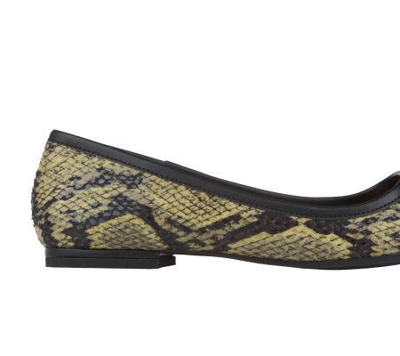 LOGO by Lori Goldstein Open Toed Flats with Ribbon and Jewels