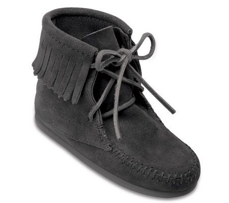 Minnetonka Childrens Ankle High Tramper Boots - A209223