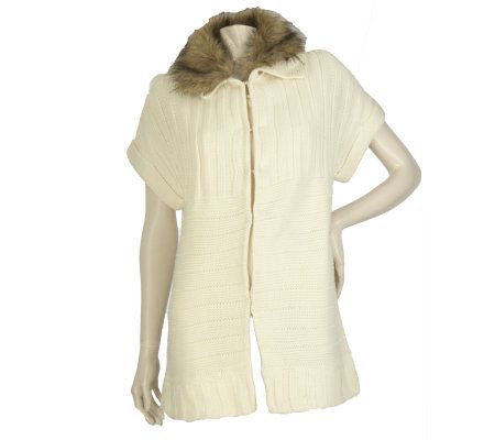 LOGO by Lori Goldstein Dropped Shoulder Kimono Cardigan - A220023