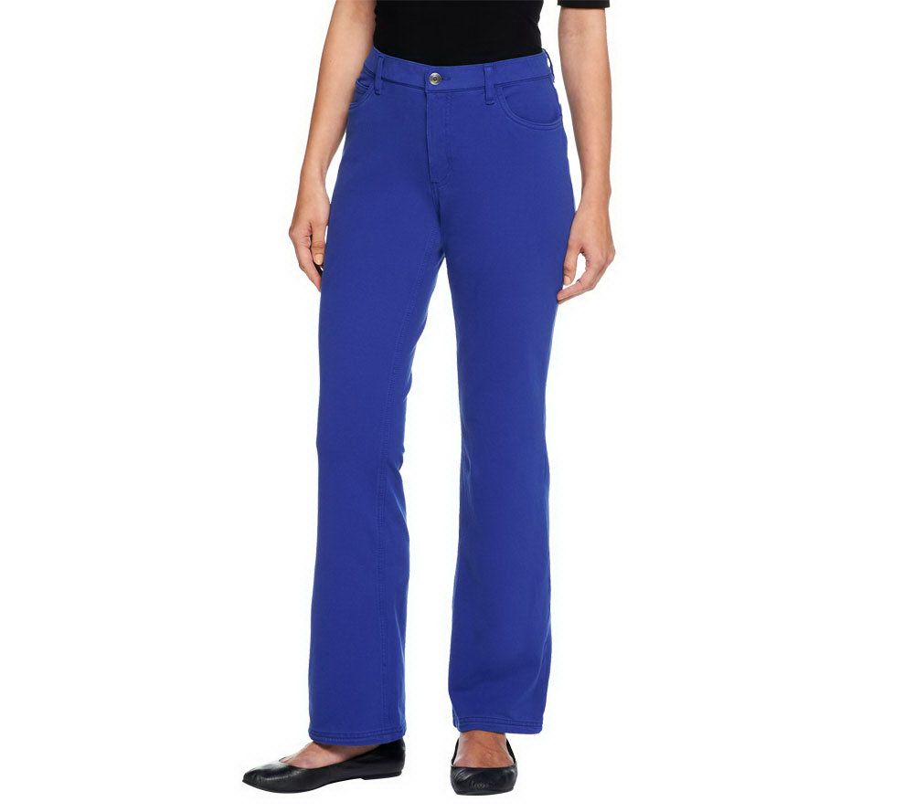 Denim & Co. How Comfy Petite Boot Cut Knit Jeans - A220823