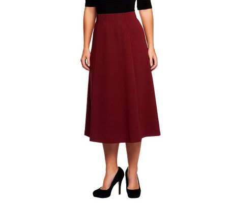 Liz Claiborne New York Four Gore Ponte Knit Skirt - A226423