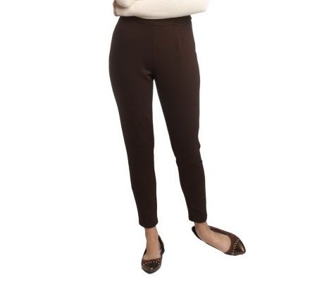 Isaac Mizrahi Live! Essentials Stretch Ponte Ankle Pants - A98123