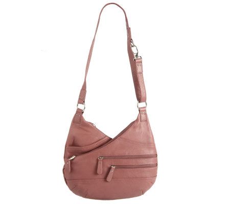 Stone Mountain Leather Double Entry Hobo Bag - A210824