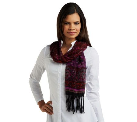 Liz Claiborne New York Paisley and Floral Print Pashmina - A221224