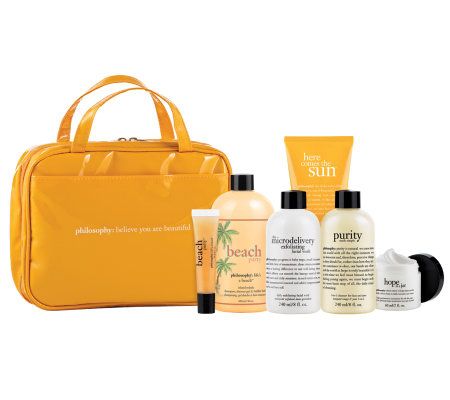 philosophy summer glow deluxe 6-piece kit with bag - A226024