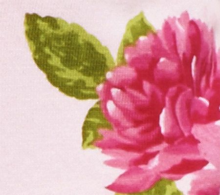 Isaac Mizrahi Live! 3/4 Sleeve Placed Floral Print Cardigan